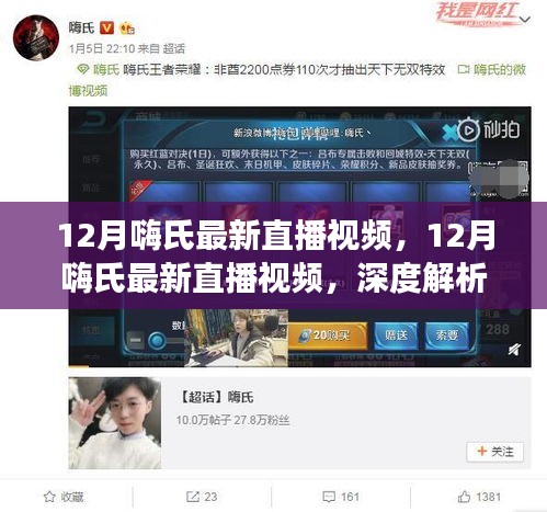 深度解析嗨氏最新直播視頻，個(gè)人立場(chǎng)下的觀察與解讀