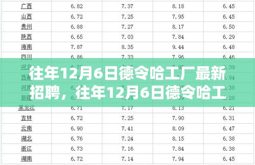 往年12月6日德令哈工廠最新招聘解析，人才招聘的利弊與個(gè)人觀點(diǎn)
