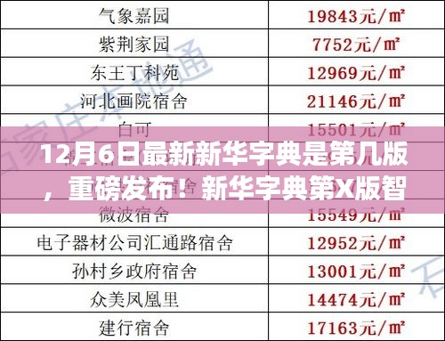 新華字典第X版智能版，科技賦能重塑漢字之美重磅發(fā)布！