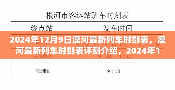 2024年12月9日漠河最新列車時(shí)刻表深度解析與評(píng)測(cè)介紹