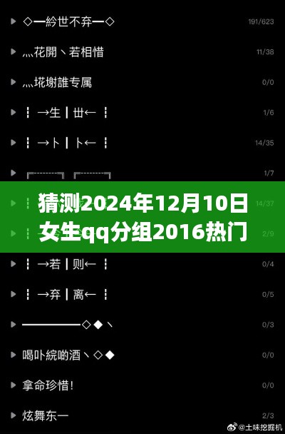 2024年女生QQ分組新風尚深度解析，預測未來趨勢，熱門版分組探索