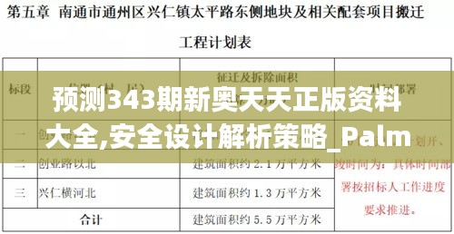 預(yù)測(cè)343期新奧天天正版資料大全,安全設(shè)計(jì)解析策略_PalmOS13.948
