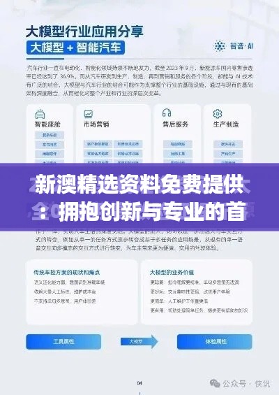 新澳精選資料免費(fèi)提供：擁抱創(chuàng)新與專業(yè)的首選