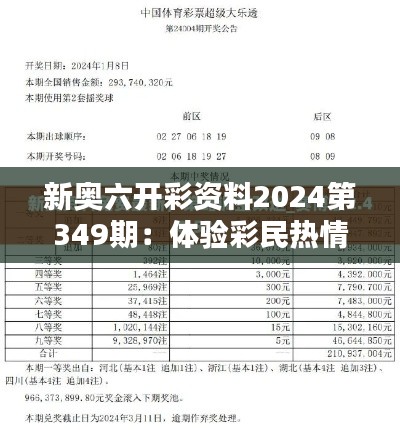 新奧六開彩資料2024第349期：體驗彩民熱情，分享彩市心得