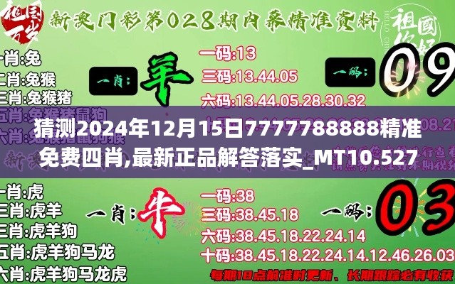 猜測(cè)2024年12月15日7777788888精準(zhǔn)免費(fèi)四肖,最新正品解答落實(shí)_MT10.527