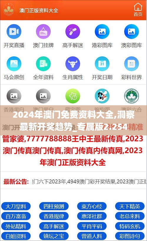 2024年澳門免費(fèi)資料大全,洞察最新開獎(jiǎng)趨勢_專屬版2.254