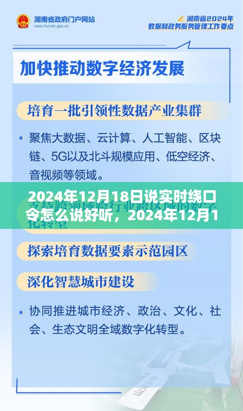 玩轉(zhuǎn)實(shí)時(shí)繞口令，嘴巴舞動(dòng)起旋律的秘訣（日期，2024年12月18日）