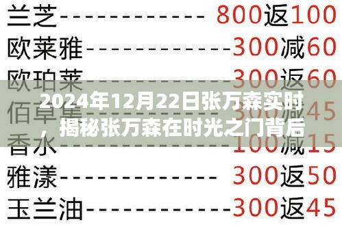 揭秘張萬森時光之門背后的故事，深度洞察張萬森在2024年12月22日的實時動態(tài)