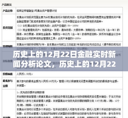 關(guān)于歷史上的十二月二十二日金融實(shí)時(shí)新聞的深度分析論文