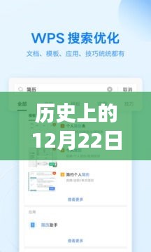 WPS的奇妙時光，歷史上的12月22日與溫馨日常故事