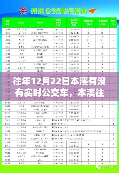 本溪往年12月22日實(shí)時(shí)公交車查詢指南，輕松掌握公交信息全攻略！