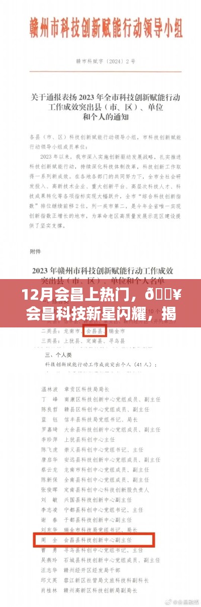 揭秘十二月會昌科技新星，超凡魅力的高科技產品閃耀登場?