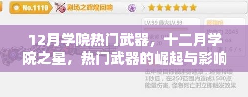 十二月學院之星，熱門武器的崛起與影響力解析