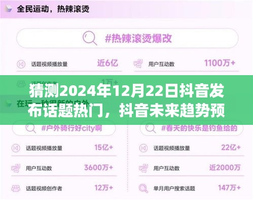 2024年12月22日抖音熱門話題預(yù)測與剖析，未來趨勢大猜想