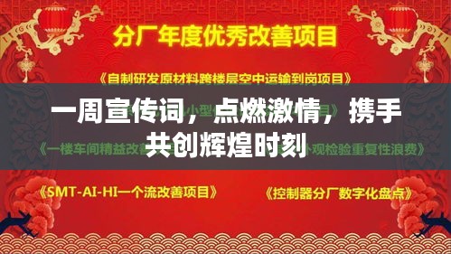 一周宣傳詞，點(diǎn)燃激情，攜手共創(chuàng)輝煌時(shí)刻