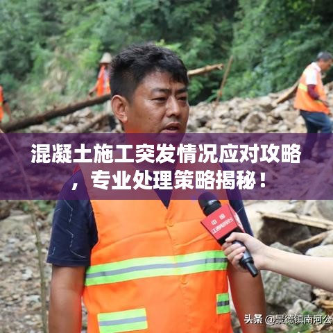混凝土施工突發(fā)情況應(yīng)對(duì)攻略，專業(yè)處理策略揭秘！