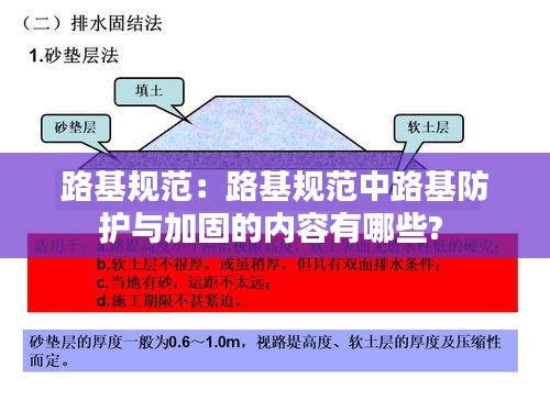 路基規(guī)范：路基規(guī)范中路基防護(hù)與加固的內(nèi)容有哪些? 