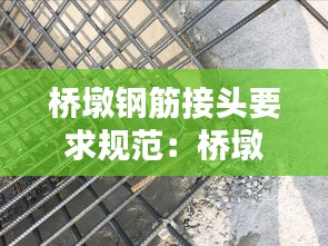 橋墩鋼筋接頭要求規(guī)范：橋墩柱鋼筋搭接規(guī)范 