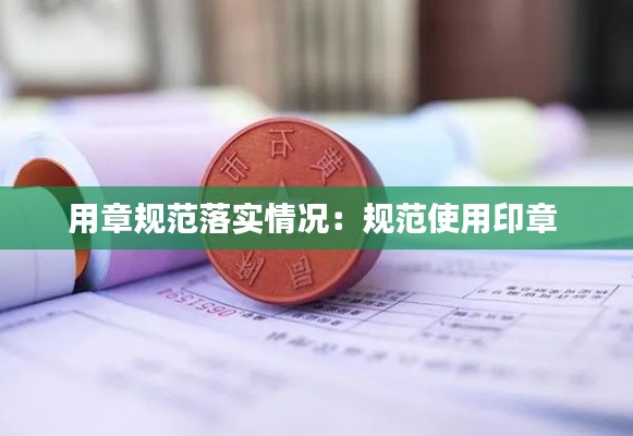 用章規(guī)范落實(shí)情況：規(guī)范使用印章 
