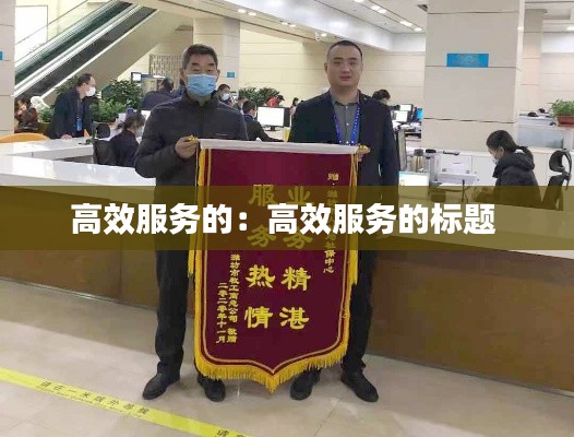 高效服務(wù)的：高效服務(wù)的標(biāo)題 