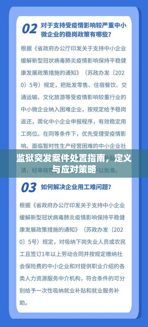 監(jiān)獄突發(fā)案件處置指南，定義與應(yīng)對策略