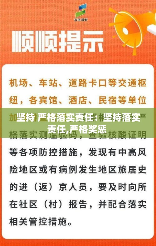 堅持 嚴(yán)格落實責(zé)任：堅持落實責(zé)任,嚴(yán)格獎懲 
