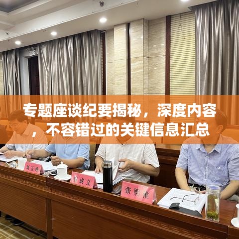 專題座談紀要揭秘，深度內(nèi)容，不容錯過的關(guān)鍵信息匯總