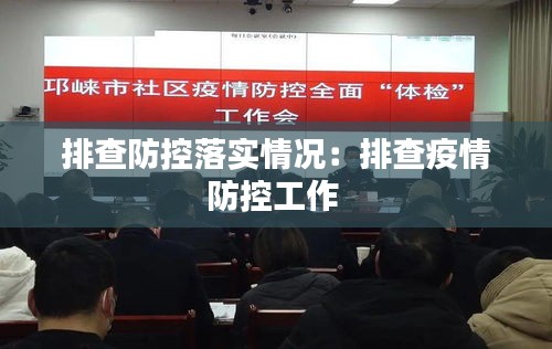 排查防控落實(shí)情況：排查疫情防控工作 