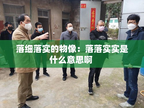 落細(xì)落實(shí)的物像：落落實(shí)實(shí)是什么意思啊 