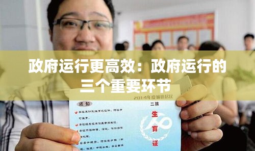 政府運(yùn)行更高效：政府運(yùn)行的三個(gè)重要環(huán)節(jié) 