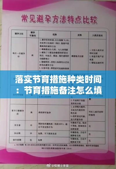 落實節(jié)育措施種類時間：節(jié)育措施備注怎么填 
