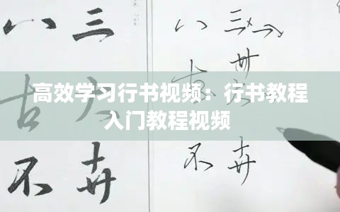 高效學(xué)習(xí)行書(shū)視頻：行書(shū)教程入門(mén)教程視頻 