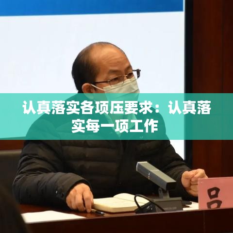 認(rèn)真落實各項壓要求：認(rèn)真落實每一項工作 