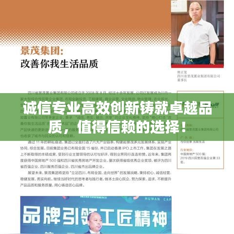 誠信專業(yè)高效創(chuàng)新鑄就卓越品質(zhì)，值得信賴的選擇！