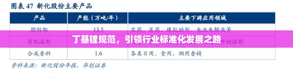 丁基鋰規(guī)范，引領(lǐng)行業(yè)標(biāo)準(zhǔn)化發(fā)展之路