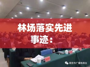 林場落實先進事跡： 