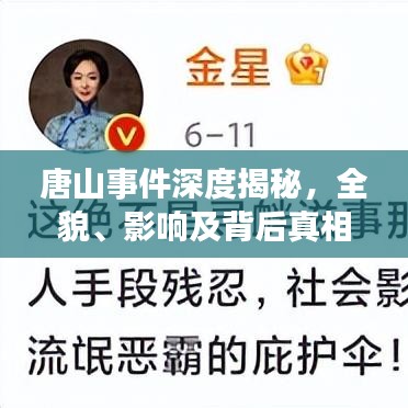 唐山事件深度揭秘，全貌、影響及背后真相