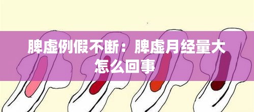 脾虛例假不斷：脾虛月經(jīng)量大怎么回事 