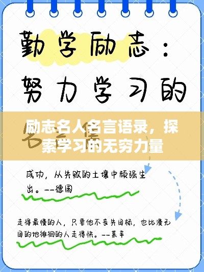 勵(lì)志名人名言語(yǔ)錄，探索學(xué)習(xí)的無(wú)窮力量