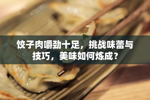 餃子肉嚼勁十足，挑戰(zhàn)味蕾與技巧，美味如何煉成？