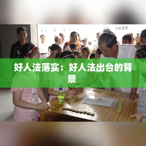好人法落實(shí)：好人法出臺的背景 