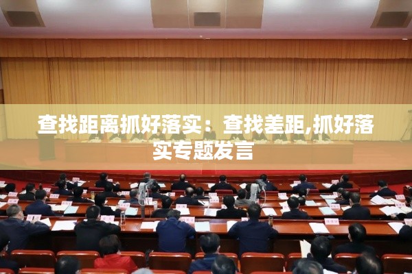 查找距離抓好落實(shí)：查找差距,抓好落實(shí)專題發(fā)言 