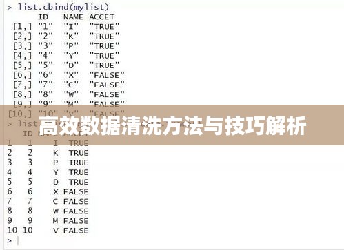 高效數據清洗方法與技巧解析