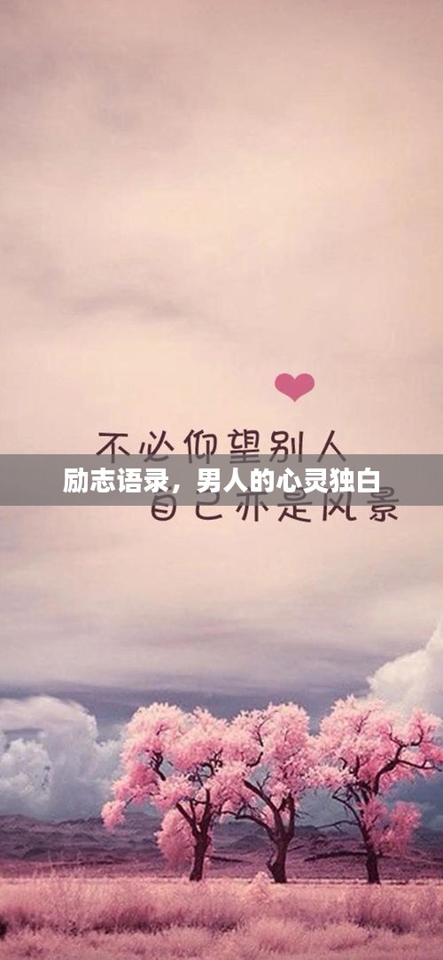 勵志語錄，男人的心靈獨白