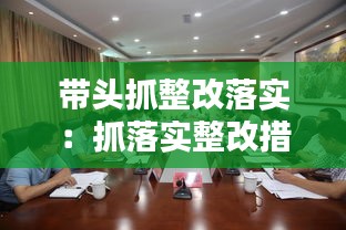帶頭抓整改落實：抓落實整改措施 