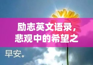 勵志英文語錄，悲觀中的希望之光
