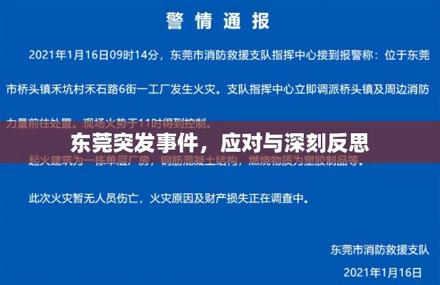 東莞突發(fā)事件，應(yīng)對(duì)與深刻反思