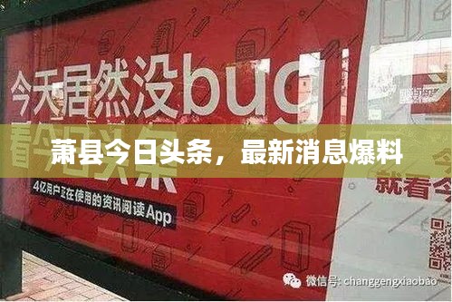 蕭縣今日頭條，最新消息爆料