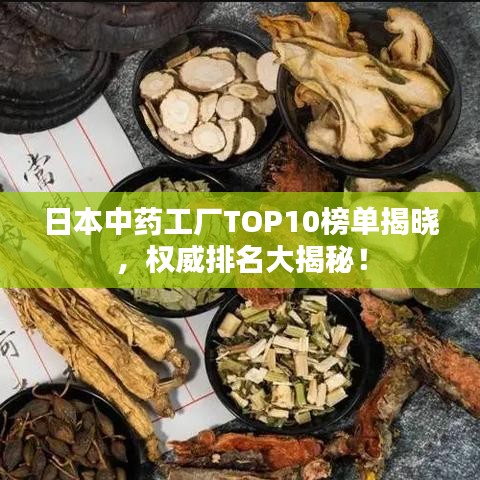 日本中藥工廠TOP10榜單揭曉，權(quán)威排名大揭秘！