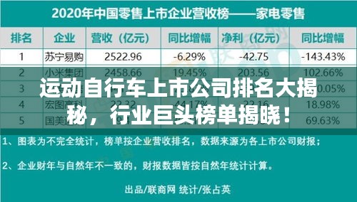 運(yùn)動(dòng)自行車上市公司排名大揭秘，行業(yè)巨頭榜單揭曉！